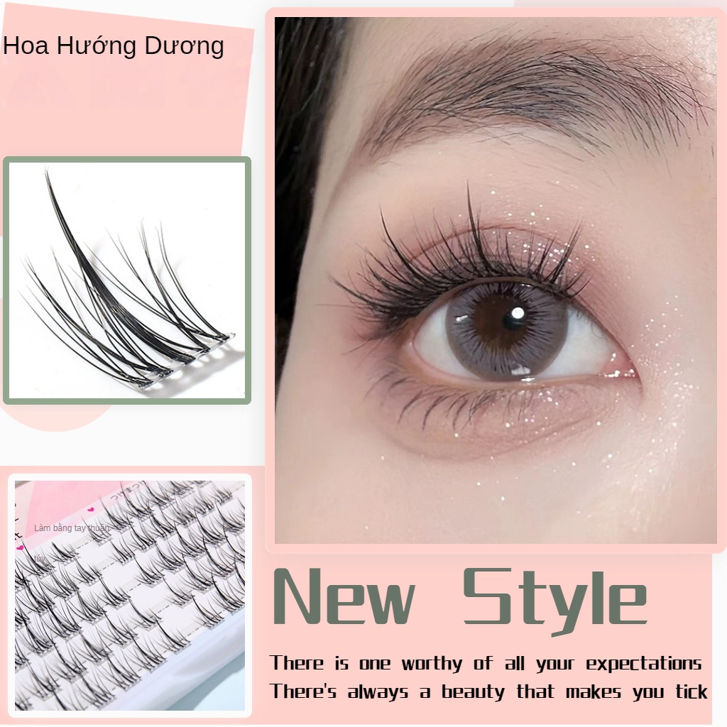 Lông Mi Giả Trang Điểm Tự Nhiên Hình Hoa Hướng Dương Nhỏ