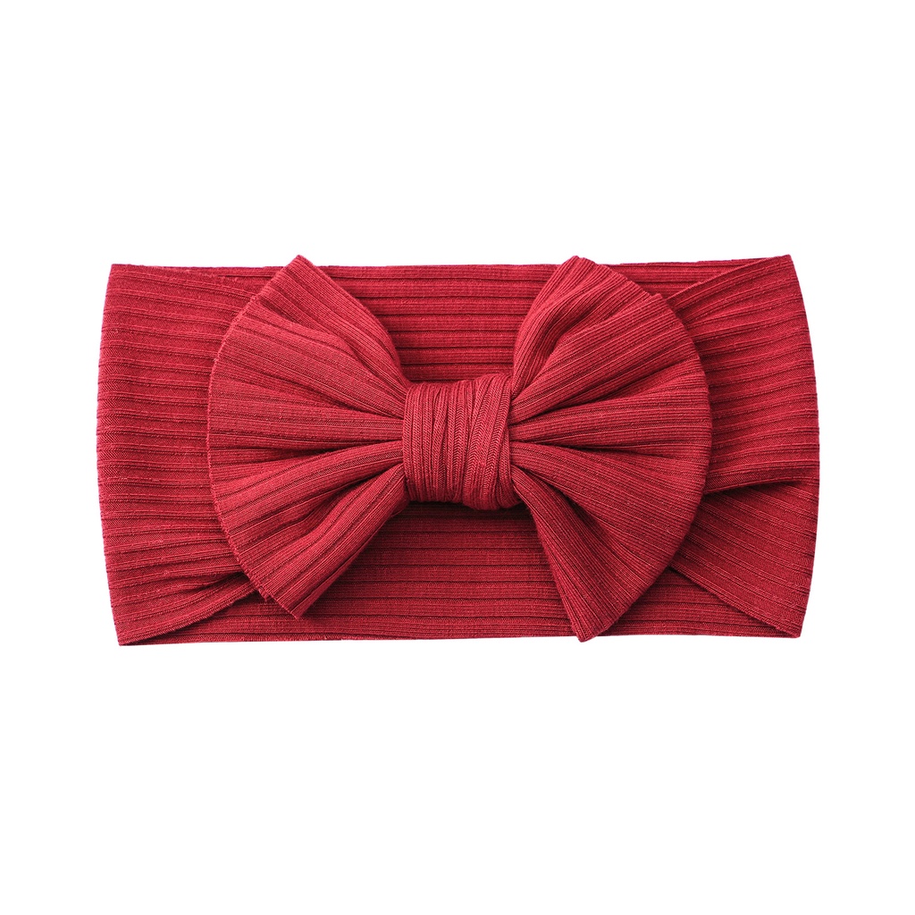 Set 2 Băng Đô Turban 15 Màu Trơn Co Giãn Cho Bé Gái