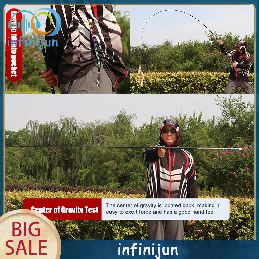 Cần Câu Cá 1.8-6.3M 43cm Chất Liệu Sợi Carbon