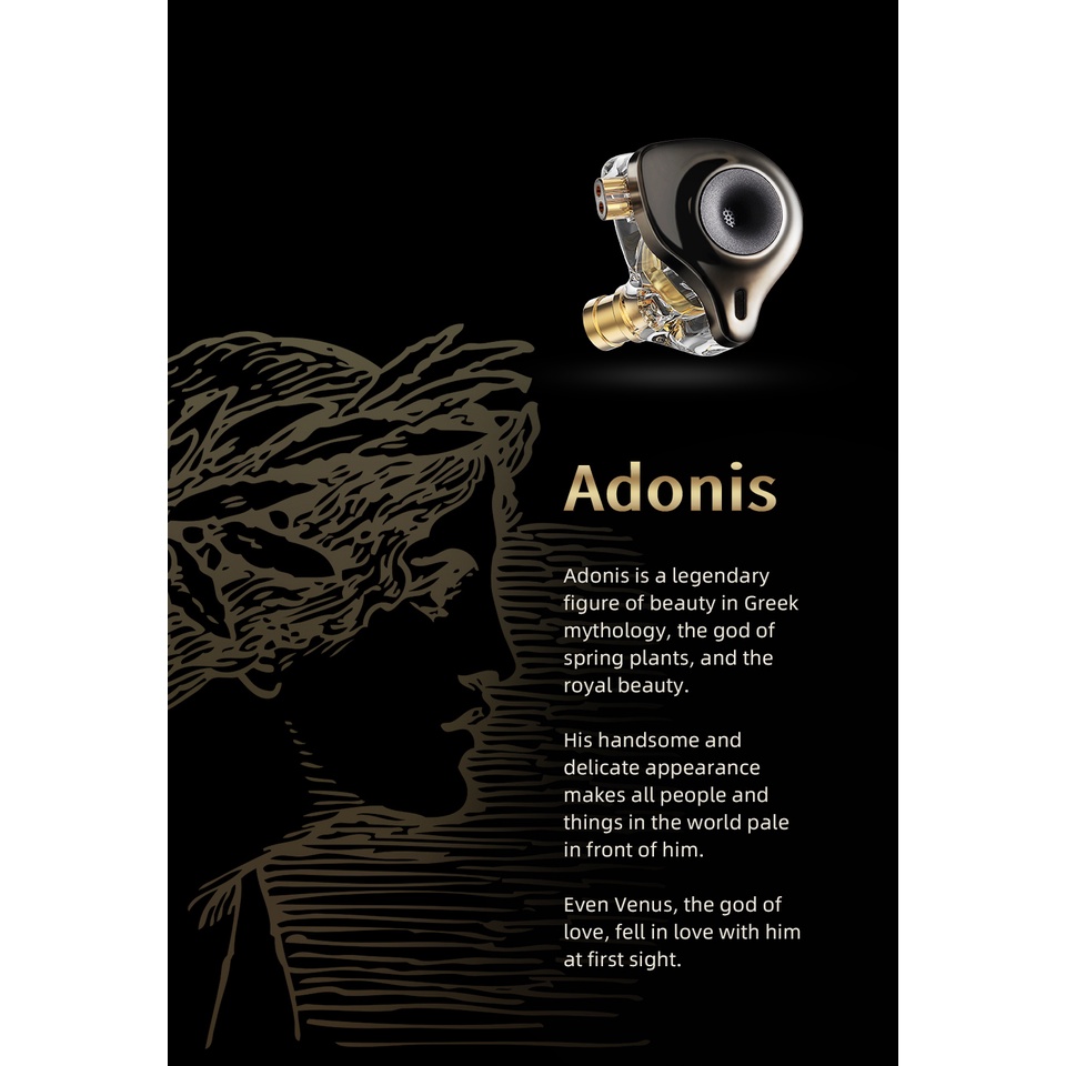 Tai Nghe Nhét Tai SGOR Adonis 1DD + 1BA Âm Thanh Siêu Trầm Chất Lượng Cao