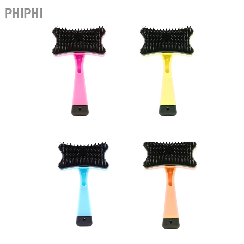 PHIPHI Có hàng sẵn Bàn chải thú cưng Các hạt massage tự làm sạch loại bỏ lông rụng Lược cho chó mèo