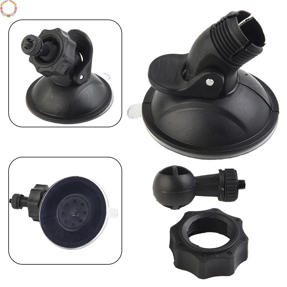 Giá Đỡ Camera Hành Trình Có Giác Hút Xoay 180 Độ Bằng ABS Màu Đen Cho Xe Hơi