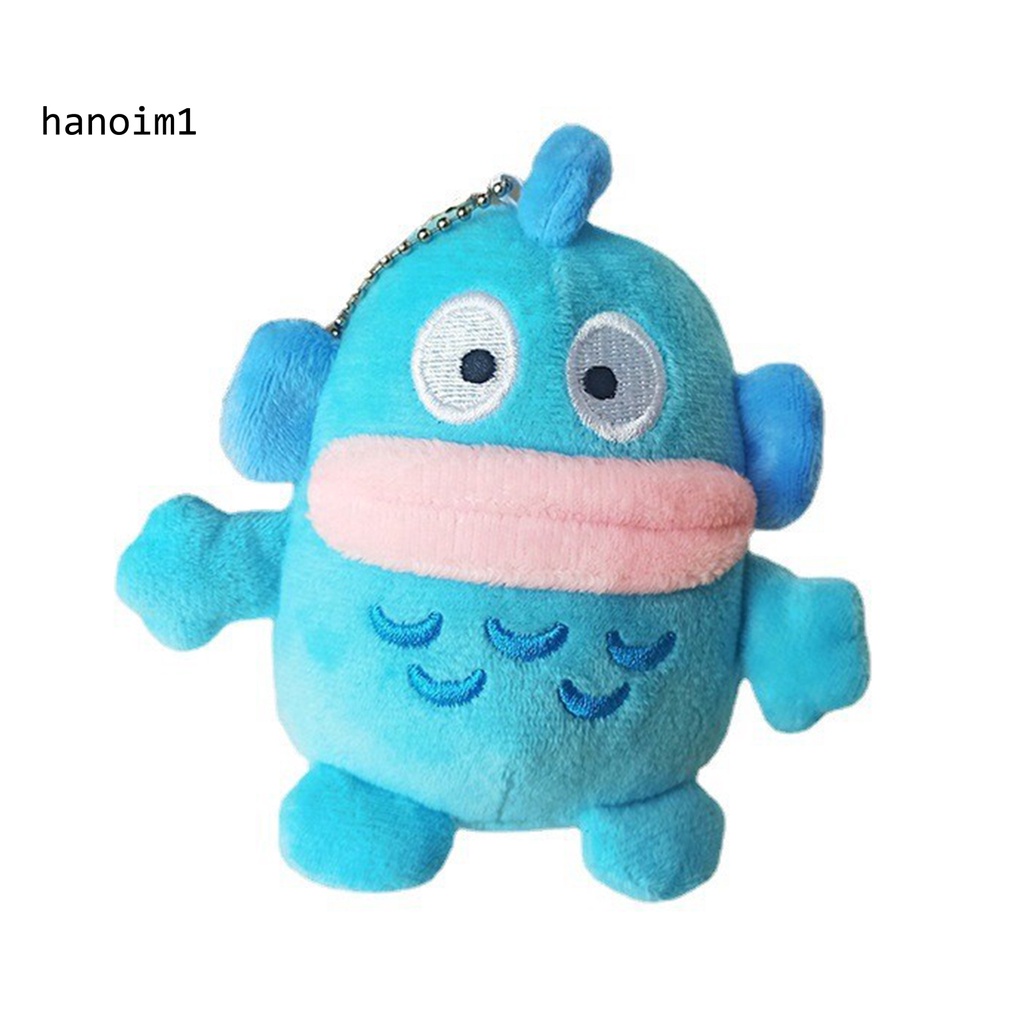 Ys2 13cm móc khóa hoạt hình màu xanh đáng yêu cá xấu xí plushies treo trang trí thú nhồi bông mềm túi búp bê mặt dây chuyền vòng chìa khóa sang trọng quà tặng cho bé gái