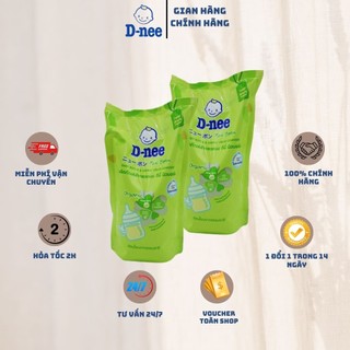 ComBo 2 Túi Nước xúc bình sữa Dnee, rửa bình sữa Dnee dạng túi 550ml - An toàn cho bé Yêu