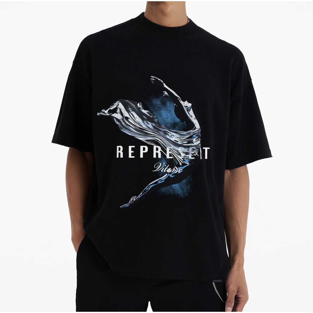 DC79 REPRESENT 2023ss abstract dancer girl slogan printed short-sleeved T-shirt