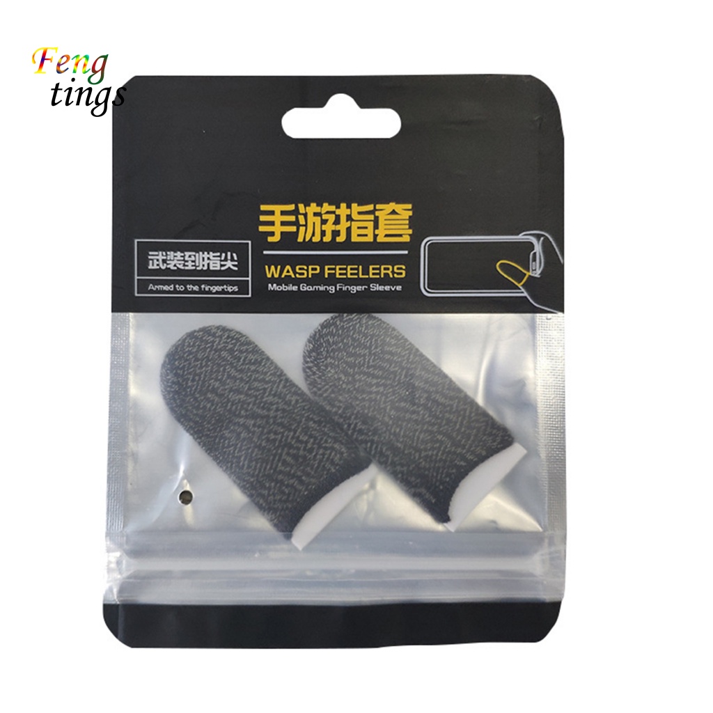 1 cặp cũi ngón tay bằng sợi nylon cho màn hình giải trí màn hình cảm ứng tay áo chơi game