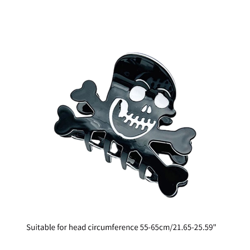 Crazy Kẹp Tóc Móng Vuốt Hình Đầu Lâu Bí Ngô halloween Chống Trượt Cho Thanh Thiếu Niên