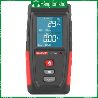Win emf meter máy dò bức xạ trường điện từ kỹ thuật số cầm tay máy dò emf lcd kỹ thuật số máy kiểm tra tuyệt vời cho gia đình