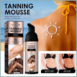 Dark self tanner healthy self tanning lotion natural fake tan mousse long lasting self tanner mousse dành cho nam giới nữ yunvn