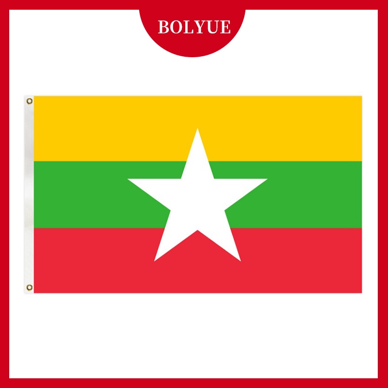 90x150cm cờ myanmar 3 * 5ft biểu ngữ trang trí myanmar