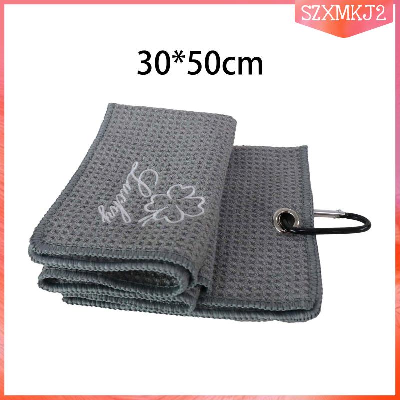 Câu lạc bộ chơi gôn khăn lau khăn chơi gôn cho túi chơi gôn với carabiner hạng nặng cho thiết bị bàn là gôn tees phụ nữ đàn ông quả bóng