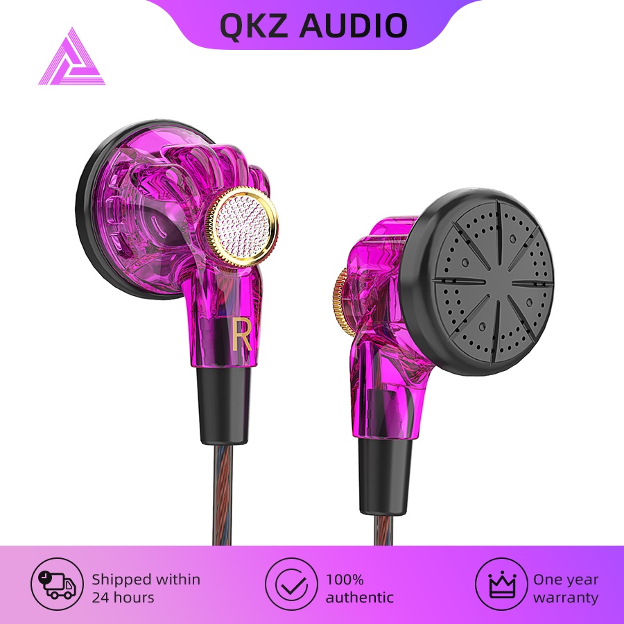 Tai nghe qkz mdr earphones 16mm driver earphones with mic earbuds tai nghe có dây. head plat microphone