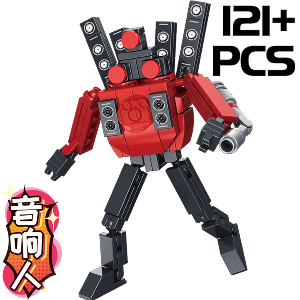 Skibidi Bộ Đồ Chơi Lắp Ráp toilet Hình Người Đàn Ông Và Máy Ảnh titan diy