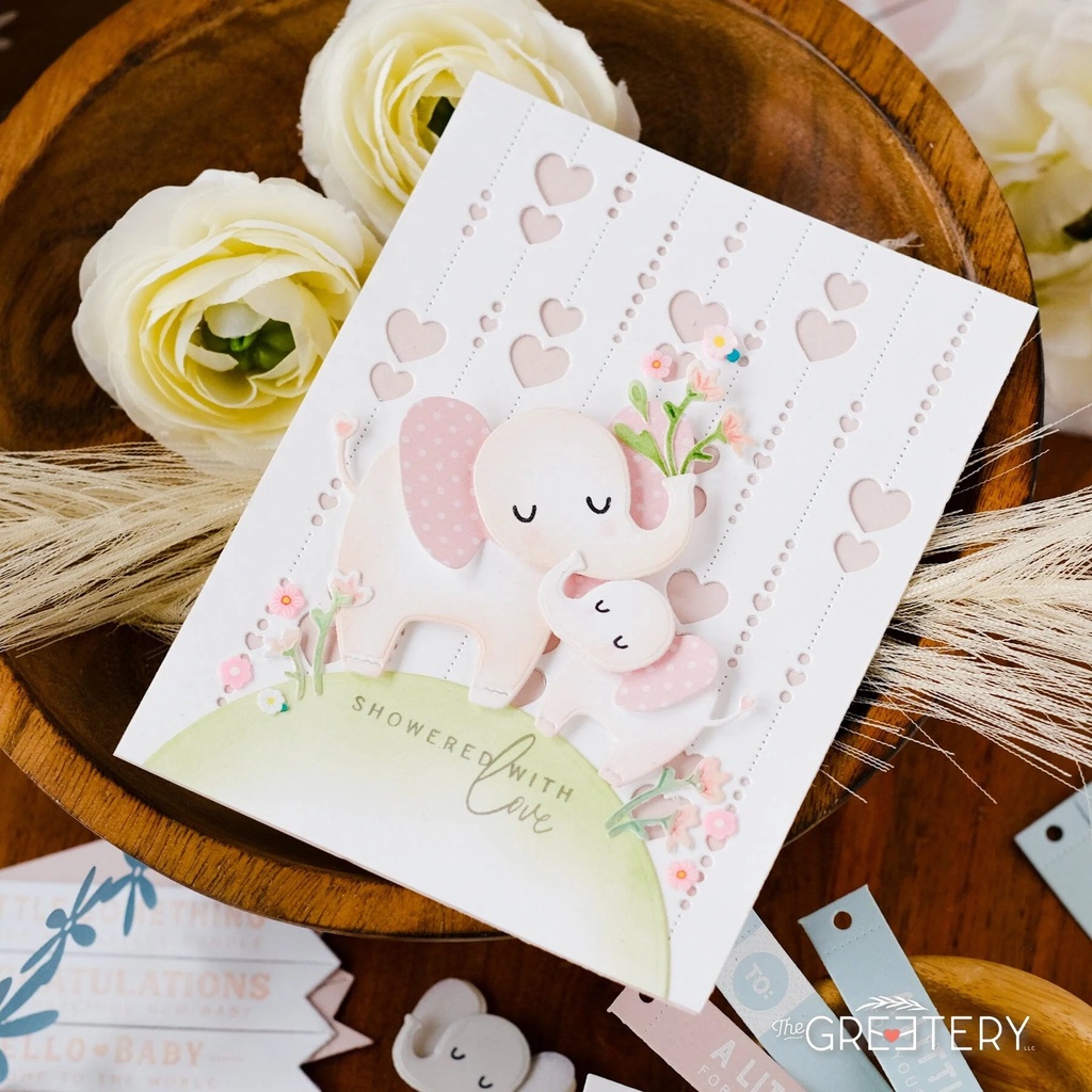 Khuôn Cắt Giấy Kim Loại Trang Trí Hình Voi / Chanh