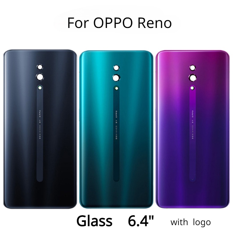 Mặt kính mặt sau mới cho oppo reno cph1917 nắp lưng pin cửa sau thay thế vỏ mặt sau