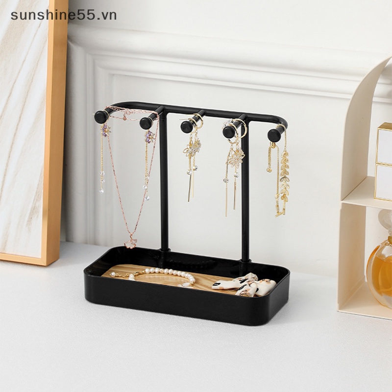 Sunshine fashion organizer display for earrings dây chuyền giá đựng đồ trang sức có đế treo vòng đeo tay vn