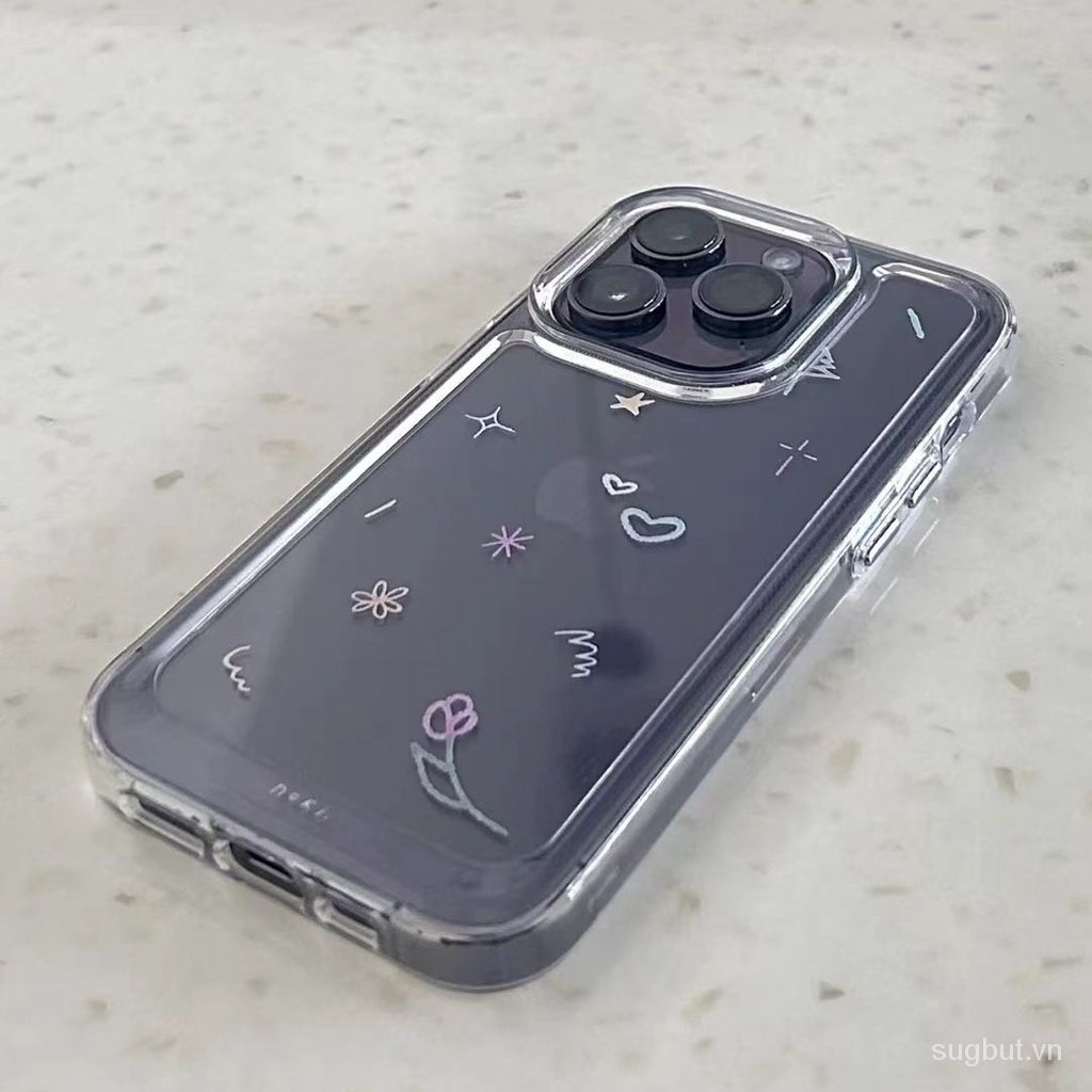 Màu Sắc Ốp Điện Thoại Trong Suốt Chống Sốc Cho iPhone 11 pro max 13pro 14plus 14 pro max 7 8 plus 14 13 12 pro max xr xs max 12pro