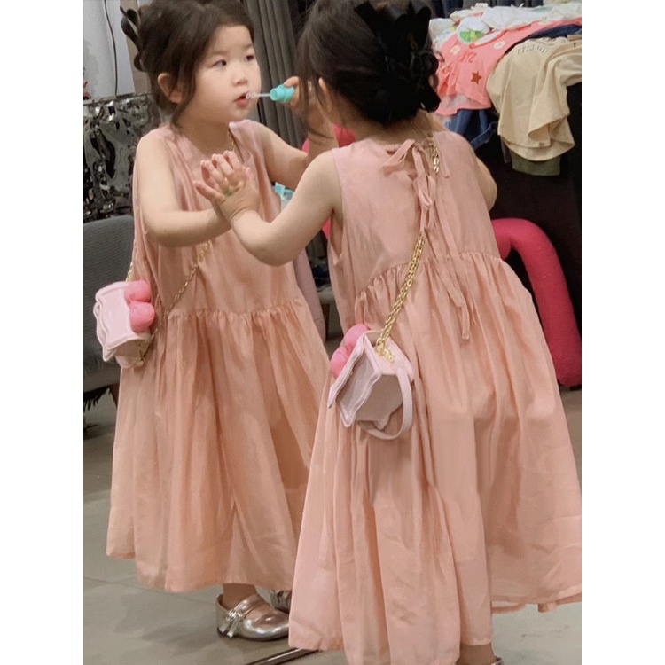 Đầm Công Chúa Mùa Hè Phong Cách Phương Tây Kiểu Mới Cho Bé Gái