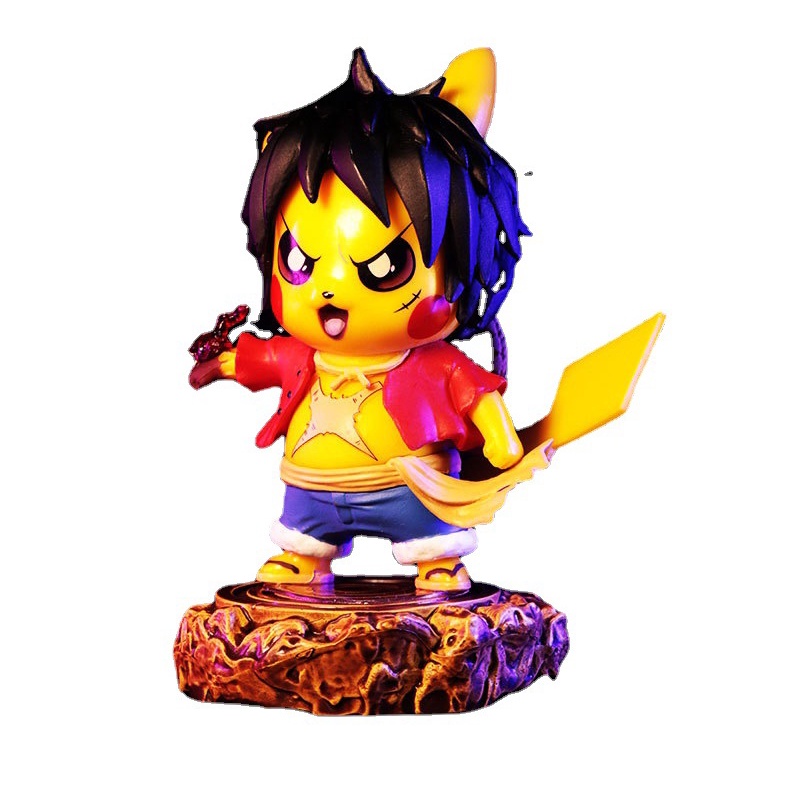One piece cos pikachu ani lure god zoro luffy ace hình trò đùa vui nhộn búp bê trang trí ô tô one piece