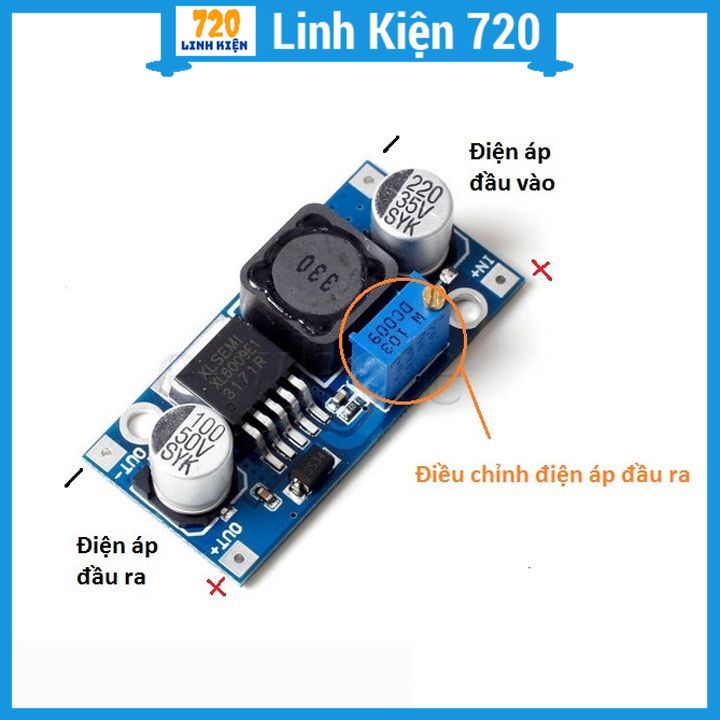 Module Tăng Áp BOOST DC-DC XL6009 5-40V- 4A