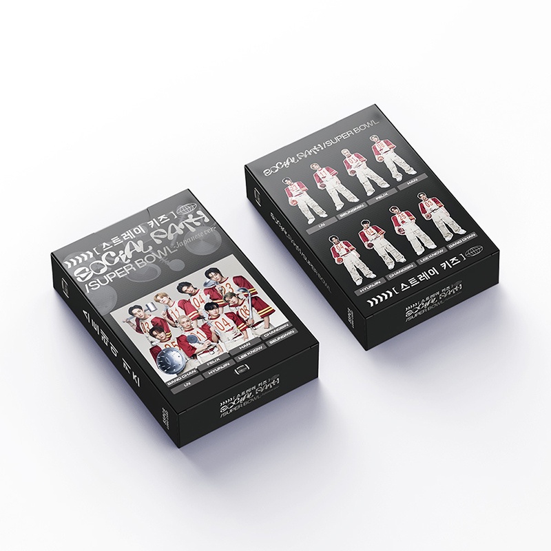 Stray kids LOMO Card Set 55 Tấm Thẻ Ảnh Social Path Super Bowl Hình Nhóm Nhạc