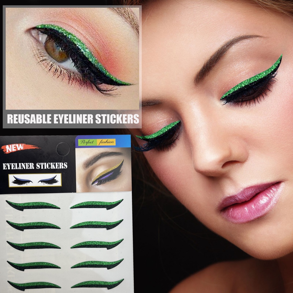 Hình dán kẻ mắt âu mỹ party dress up lazy eyeshadow stickers stage performance makeup styling stickers