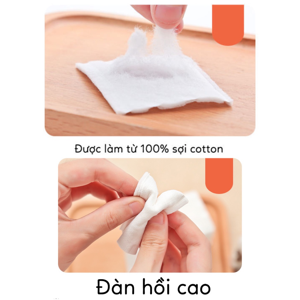 Bông Tẩy Trang Like'S Cotton Pads Siêu Nhân Marvel 225 Miếng, 100% Cotton Dập Viền 3 Lớp Chắc Chắn