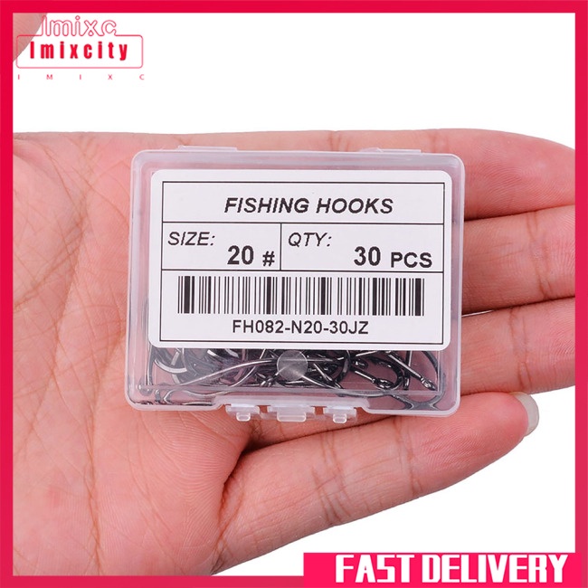 Móc câu imixcity gói cá chép có gai bằng thép không gỉ carbon cao với hộp bán lẻ nguyên bản móc câu cá
