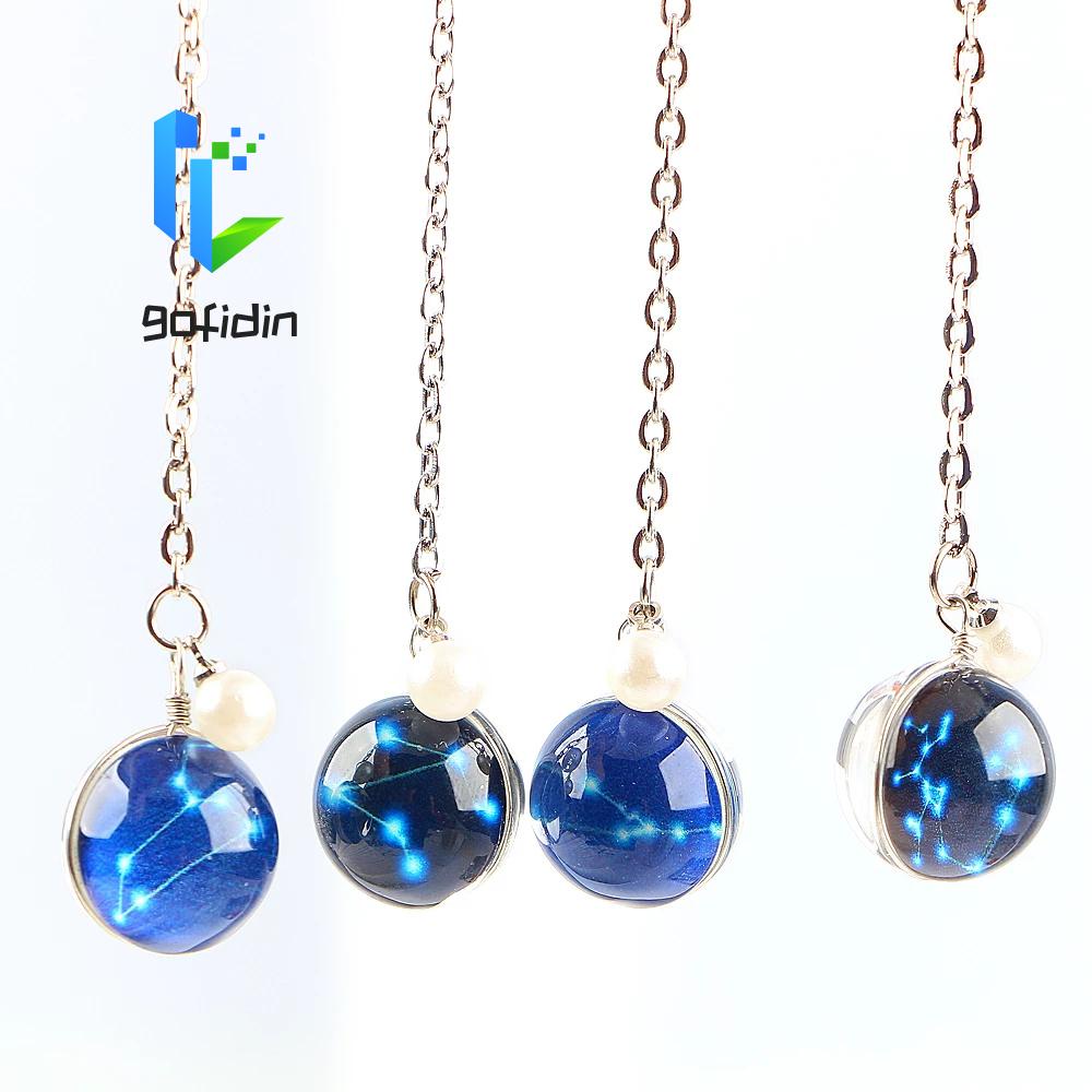 Dụng cụ đánh dấu trang sách 12 chòm sao bằng kim loại phát sáng độc đáo