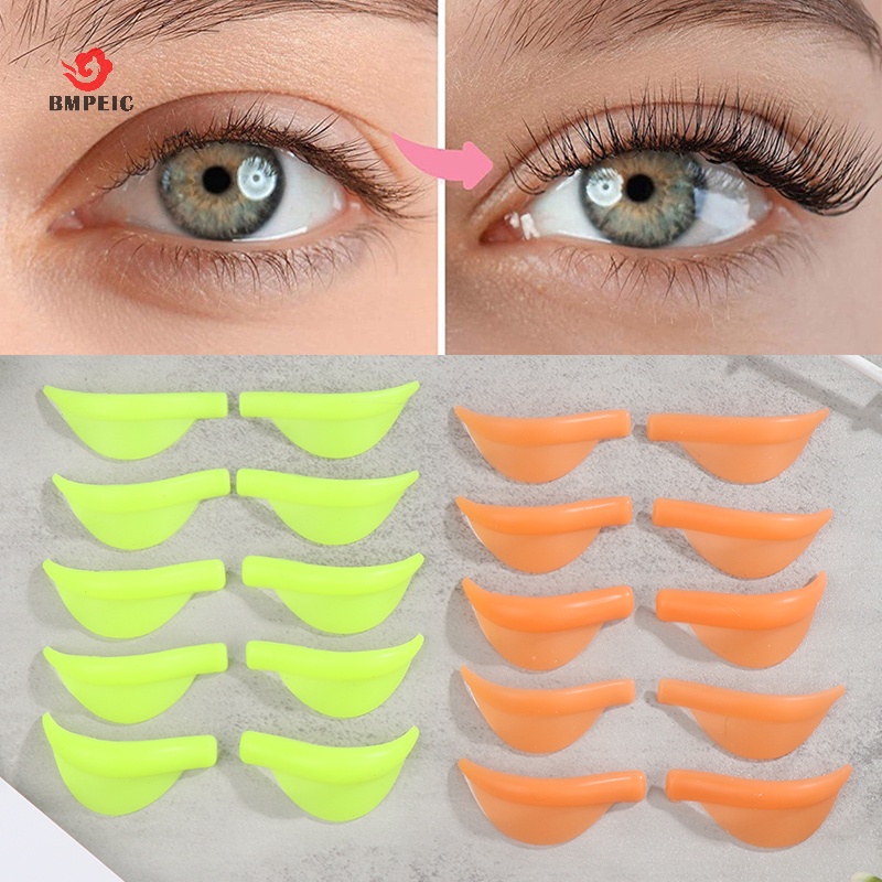 5 Cặp miếng uốn mi BMPEIC bằng silicone có thể tái sử dụng