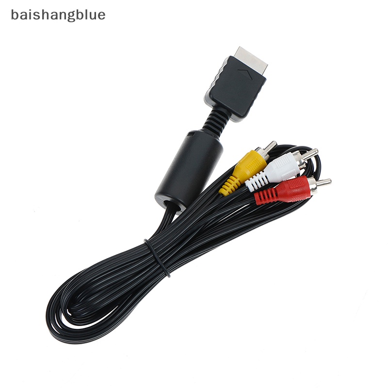 Baishangblue av audio video cable wire wire for ps2 ps3 play station console system bhb