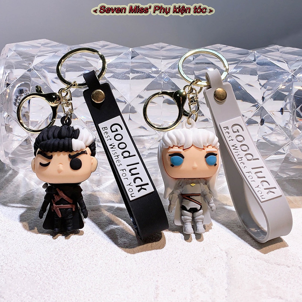 Berserk anime keychain dễ thương anime key chain guts griffith móc khóa