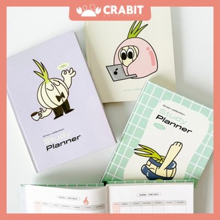 Sổ tay Study Planner Weekly planner kế hoạch học tập 1 học kỳ 5 tháng Crabit Onion