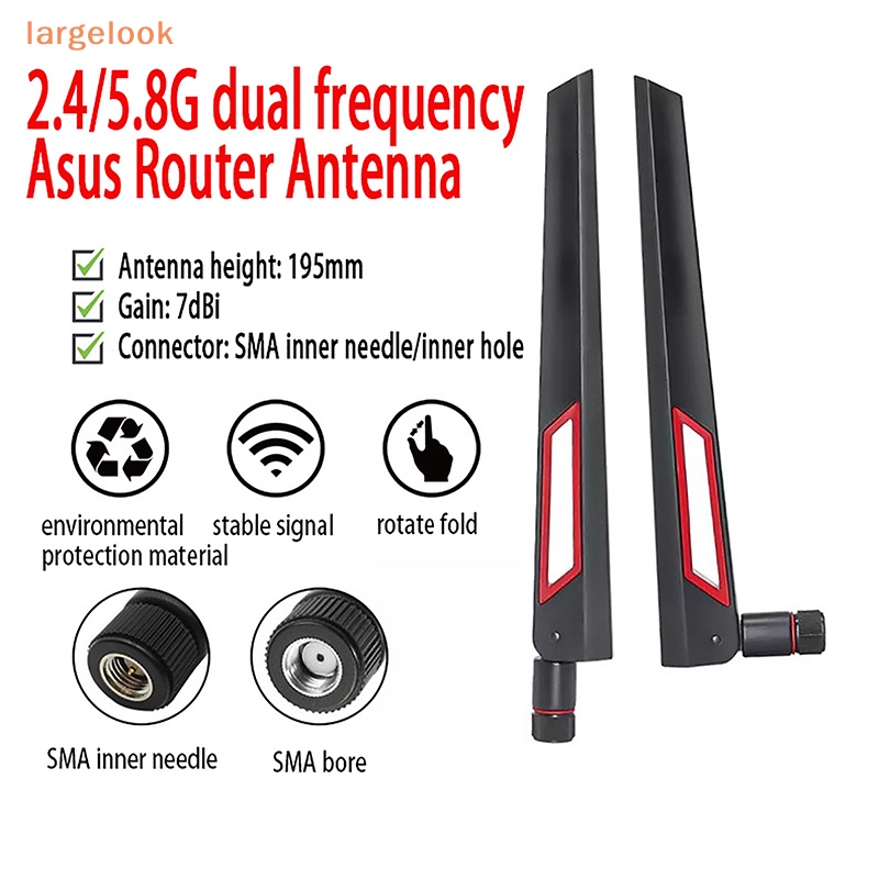 Bộ định tuyến không dây wifi antena băng tần kép 2.4g 5.8g 2.4ghz 5ghz 5.8ghz antenna iot 10dbi sma male connector