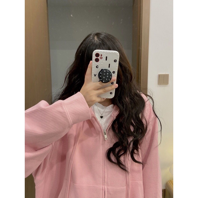 SOERVIMY Áo Khoác Nữ America Vintage Dáng Lửng Ulzzang Style áo hoodie 2023NEW Au1520