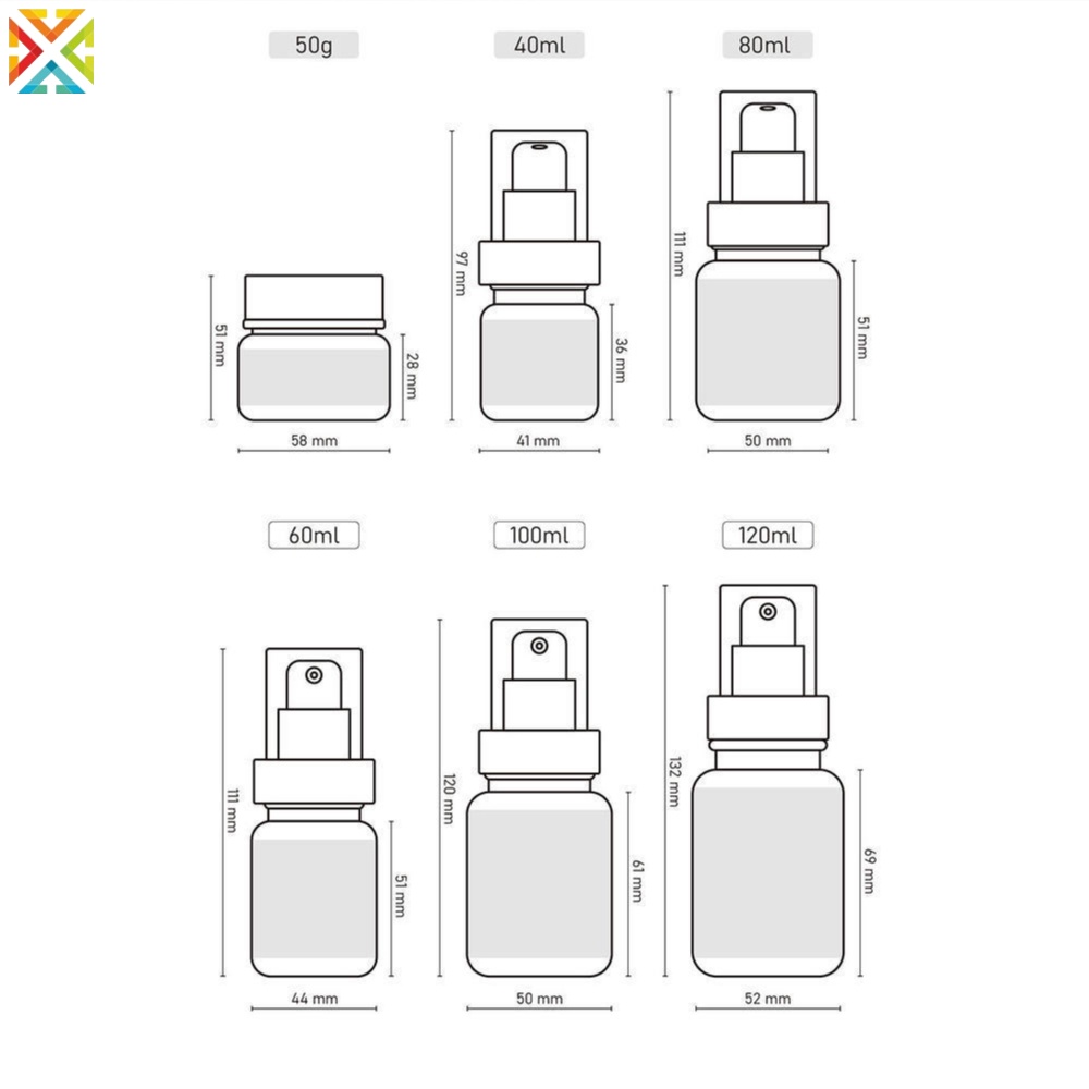 Chai lotion màu nâu chai sữa tinh chất màu nâu chai xịt trang điểm fine mist