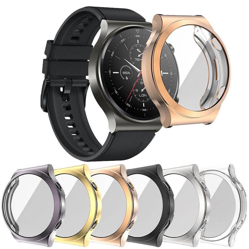 Bảo vệ màn hình vỏ đồng hồ tpu mềm cho huawei gt 3 2 pro 42mm 43mm 46mm gt2e