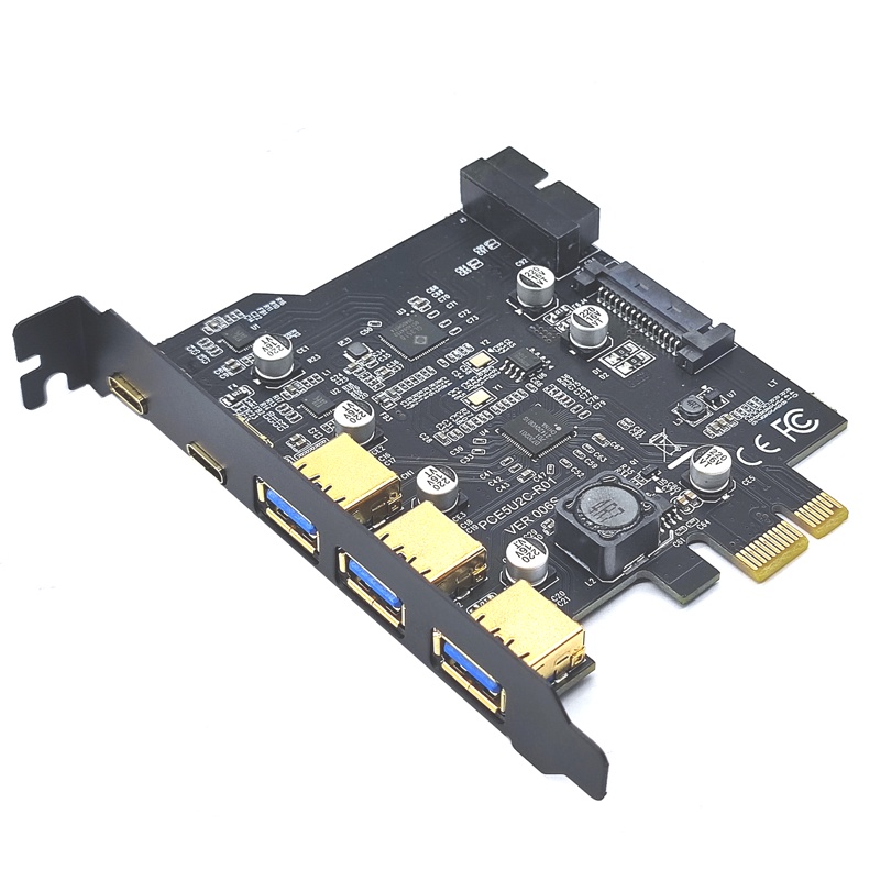 Loại C USB 3.2 Gen2 PCIE Card Hub USB 3.0 PCI Express Board PCI-E PCI E USB 3 Adapter Multiplier USB