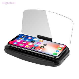 Giá đỡ điện thoại di động rightfeel hud car navigation projector head-up display qi wireless charger car holder mới