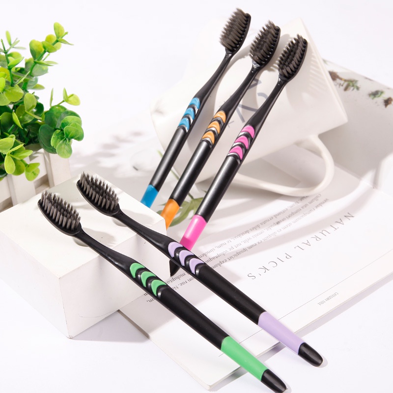 Combo 10 Bàn Chải Đánh Răng Than Tre Siêu Mềm Chăm Sóc Sức Khỏe, danh cho ngươi lơn SUNNY DAY