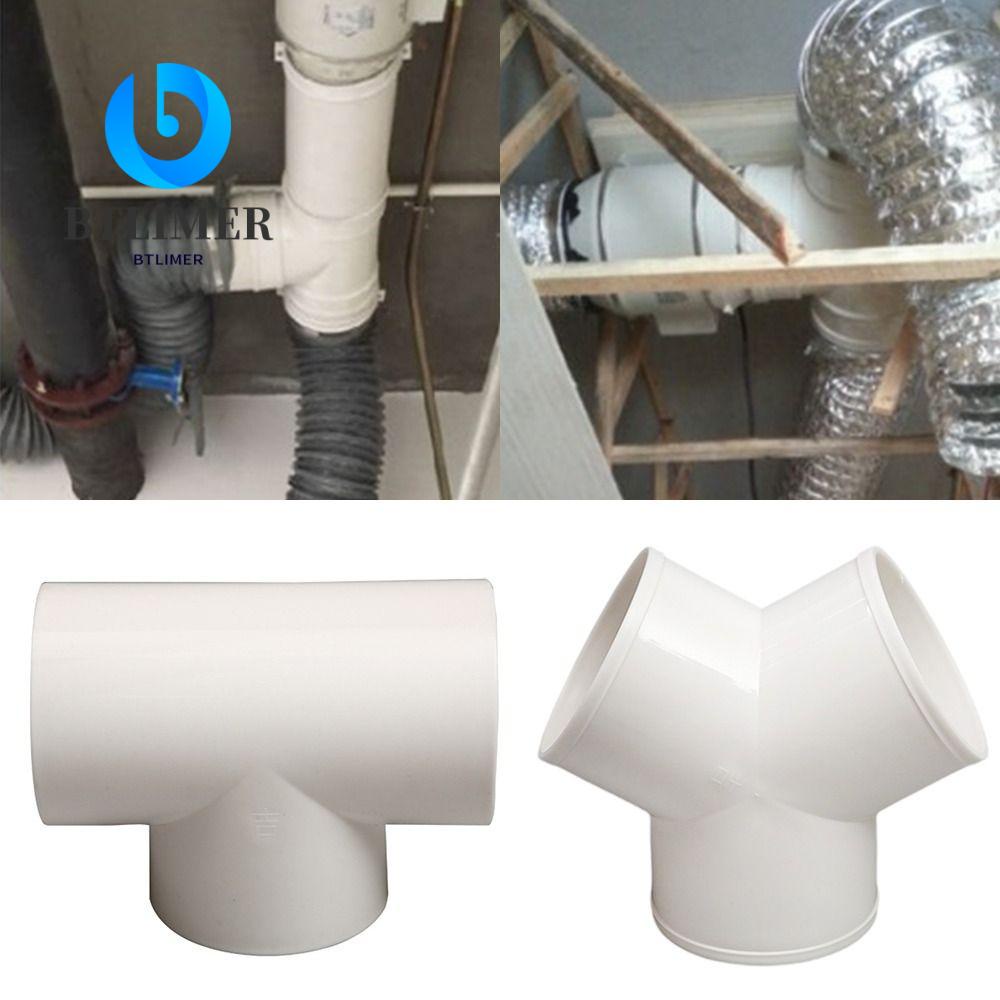 Khớp nối ống thông gió nhanh btlimer, đầu nối ống xả hình chữ t / y 100/150 / 200mm t / y, đầu nối bộ chia pvc di động trang chủ