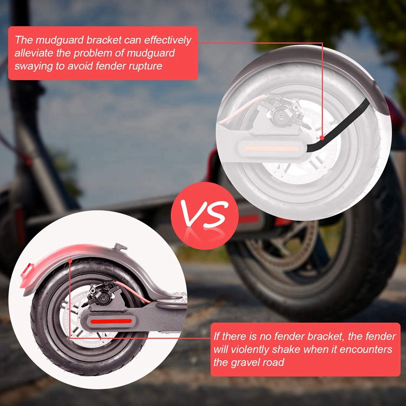 FENDER Set 2 Tấm Chắn Bùn Phía Sau Dành Cho Xe Scooter Điện Xiaomi M365 / Pro Scooter A &amp; B