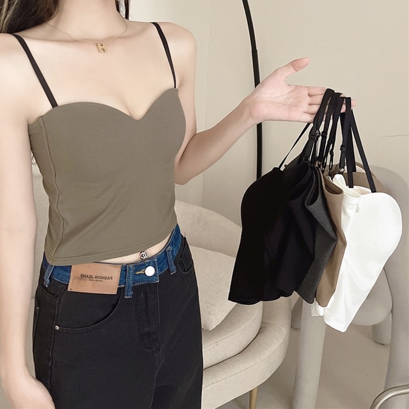 Áo Ngực Thể Thao Không Đường May Có Mút Đệm Chống Sốc Thoải Mái Dành Cho Nữ