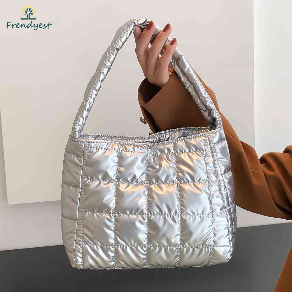 Túi Xách Tote Chất Liệu Cotton Thêu Họa Tiết Sọc Caro Thời Trang Cho Nữ