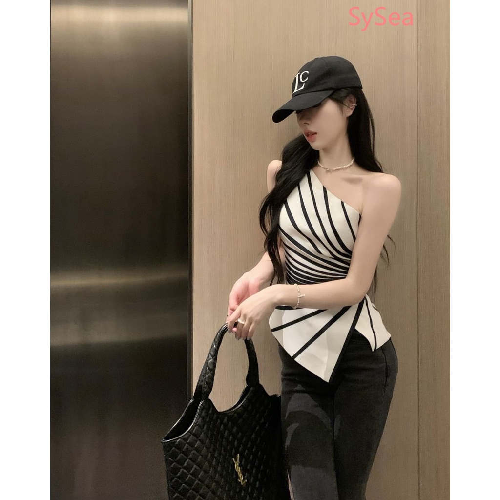 Áo Kiểu Trễ Vai Thiết Kế Độc Đáo Thời Trang Hè Cá Tính Cho Nữ