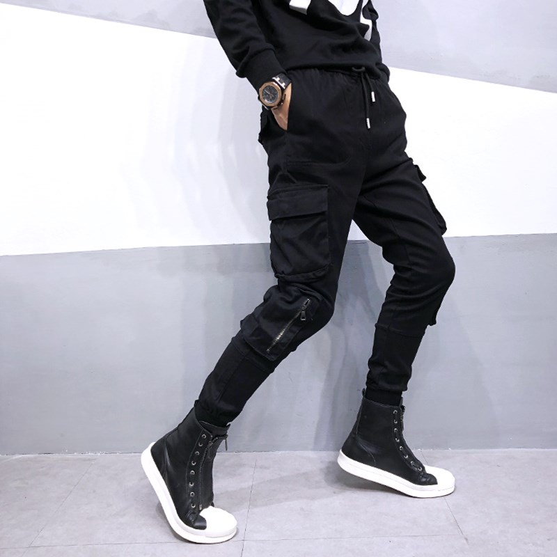 Mẫu mới quần jogger thể thao nam sozo phối túi hộp dây cá tính jogger nam 9000027c2