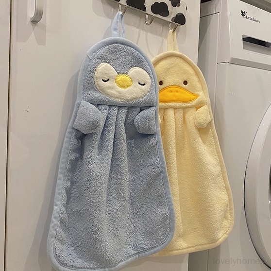 Khăn Lau Tay Mềm Mại Thấm Hút Nước Tốt Thân Thiện Với Làn Da Hình Động Vật Dễ Thương