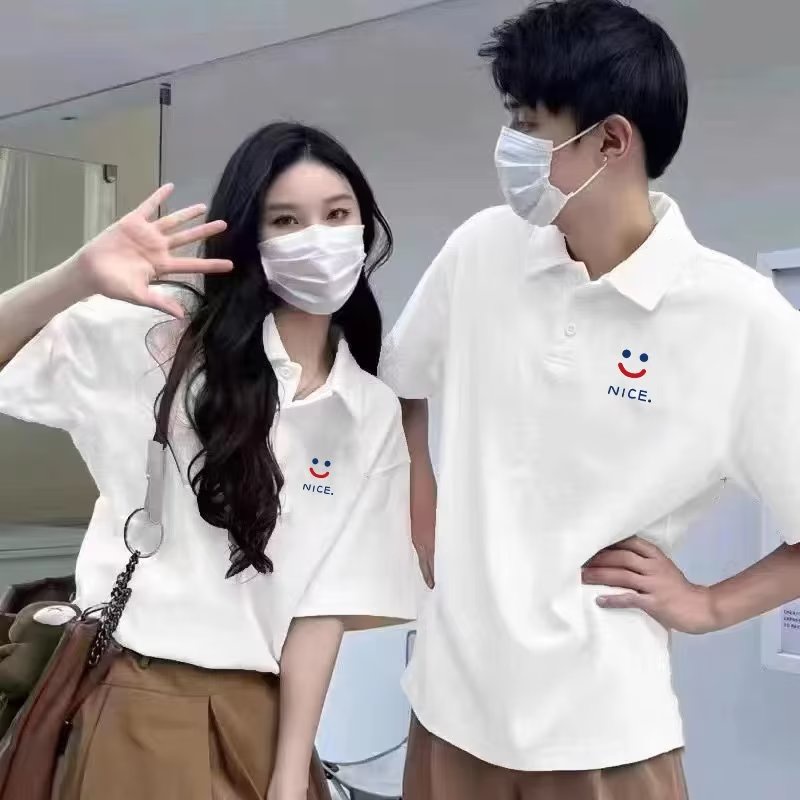 Áo Thun polo Tay Ngắn Dáng Rộng In Họa Tiết Thời Trang Nhật Bản Dành Cho Nam / Size M-4XL