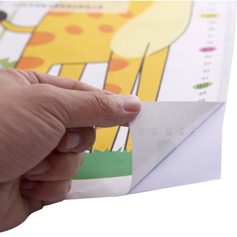 Miếng Dán Tường Đo Chiều Cao Cho Bé Hình Động Vật Hoạt Hình Dễ Thương