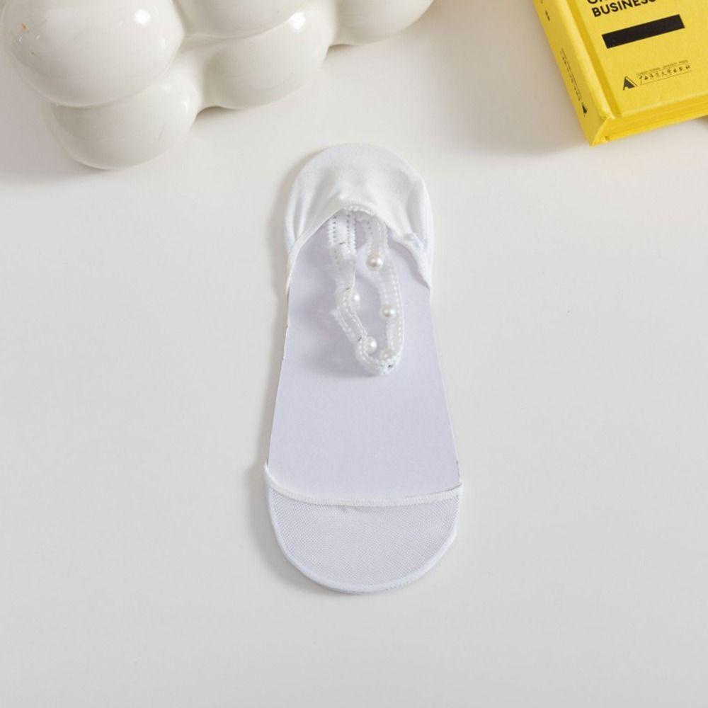 Vớ Thuyền Phối Ren Lưới Trong Suốt Thoáng Khí Thoải Mái Chống Trượt Thời Trang Mùa Hè Cho Nữ